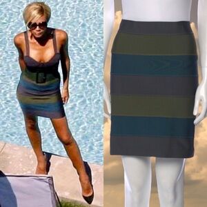 Vintage Y2K Proenza Schouler Spring RTW 2007 Collection Striped Bandage Skirt 8